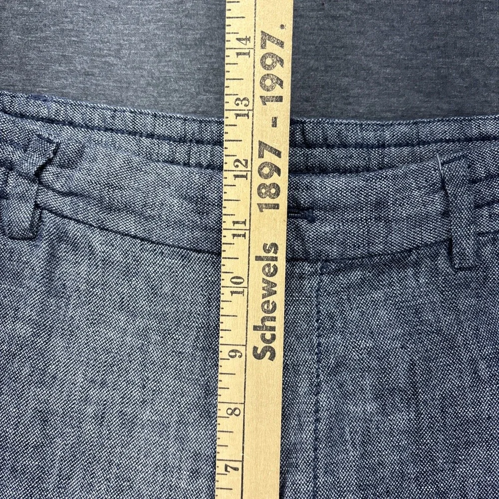 Banana Republic Mason Athletic Tapered Pants Mens 38x29 Gray Linen Blend Coastal